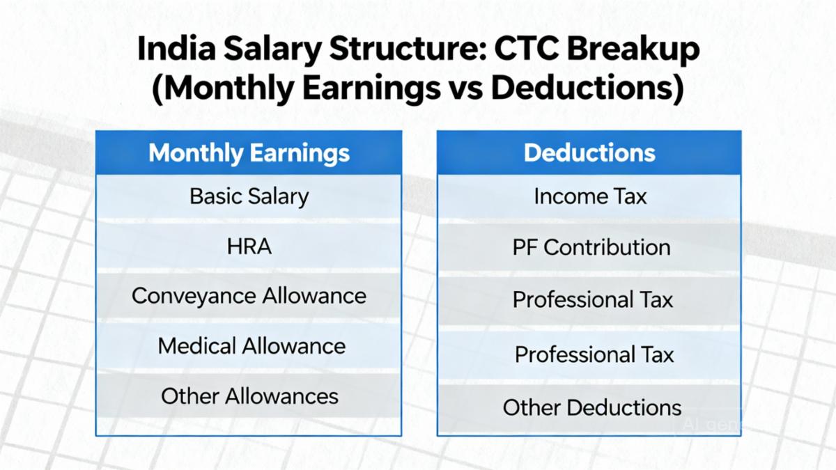  CTC vs In-Hand Salary in India 2025 | Monthly Calculation for 9 LPA to 30 LPA